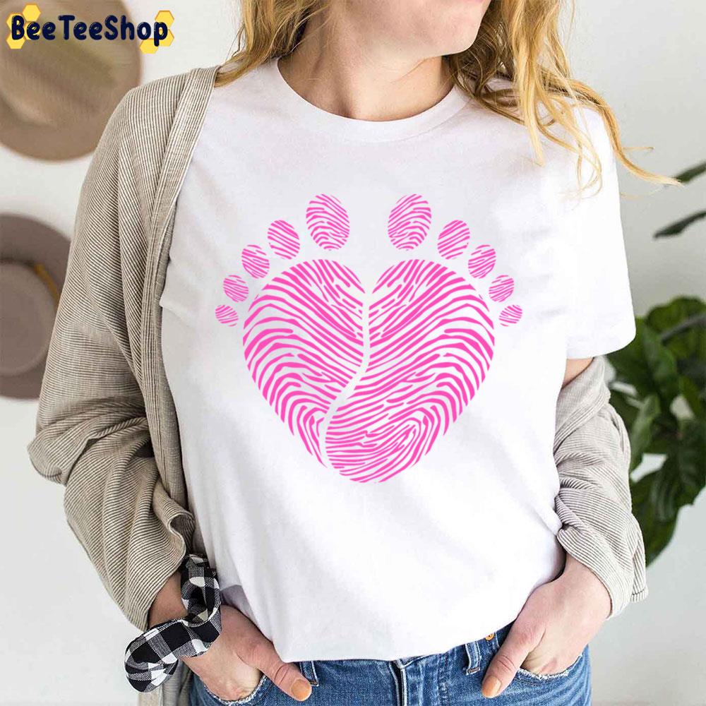 Pink Footsteps Baby Steps Trending Unisex T-Shirt Pink Footsteps Baby Steps Trending Unisex T-Shirt