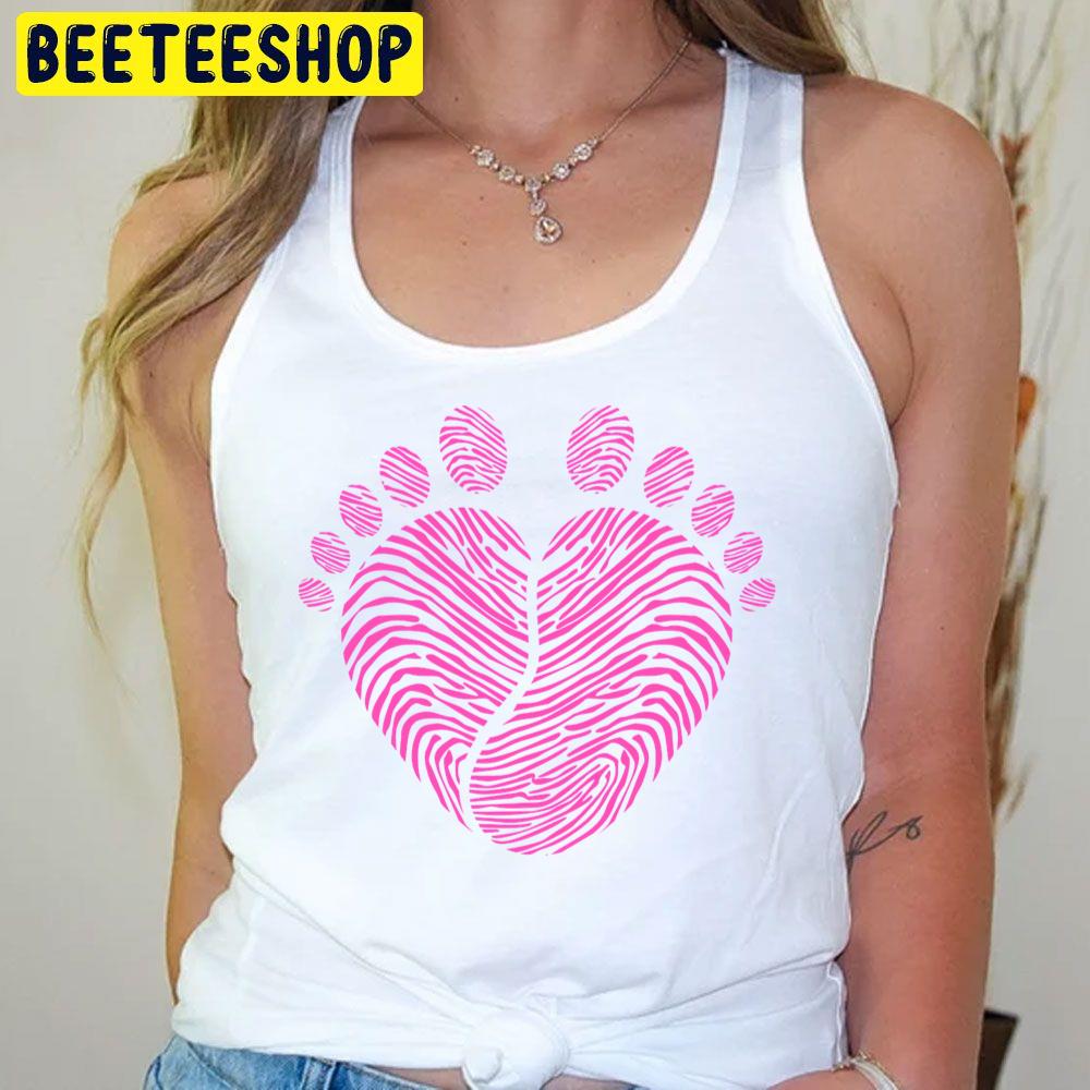 Pink Footsteps Baby Steps Trending Unisex T-Shirt Pink Footsteps Baby Steps Trending Unisex T-Shirt