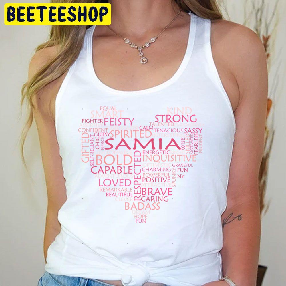 Pink Heart Samia Trending Unisex T-Shirt Pink Heart Samia Trending Unisex T-Shirt