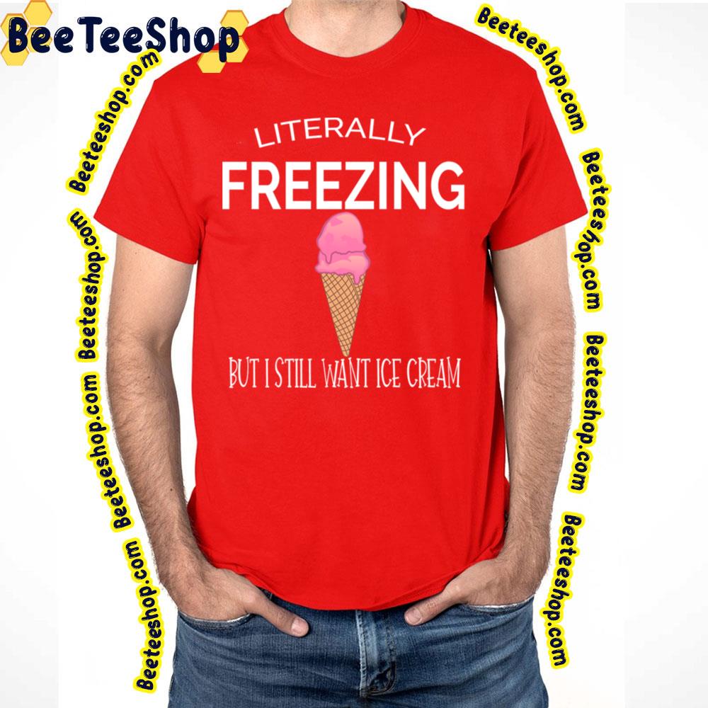 Pink Ice Cream Freezing Trending Unisex T-Shirt Pink Ice Cream Freezing Trending Unisex T-Shirt