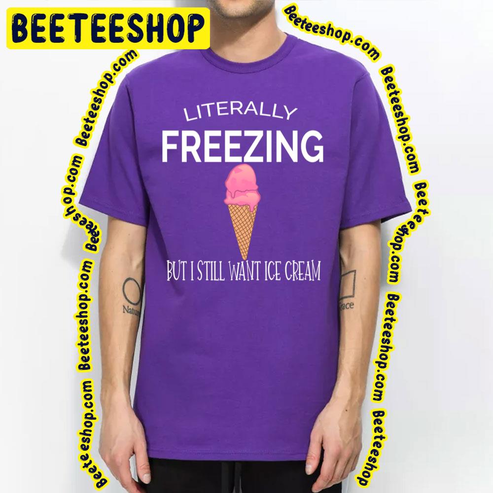 Pink Ice Cream Freezing Trending Unisex T-Shirt Pink Ice Cream Freezing Trending Unisex T-Shirt