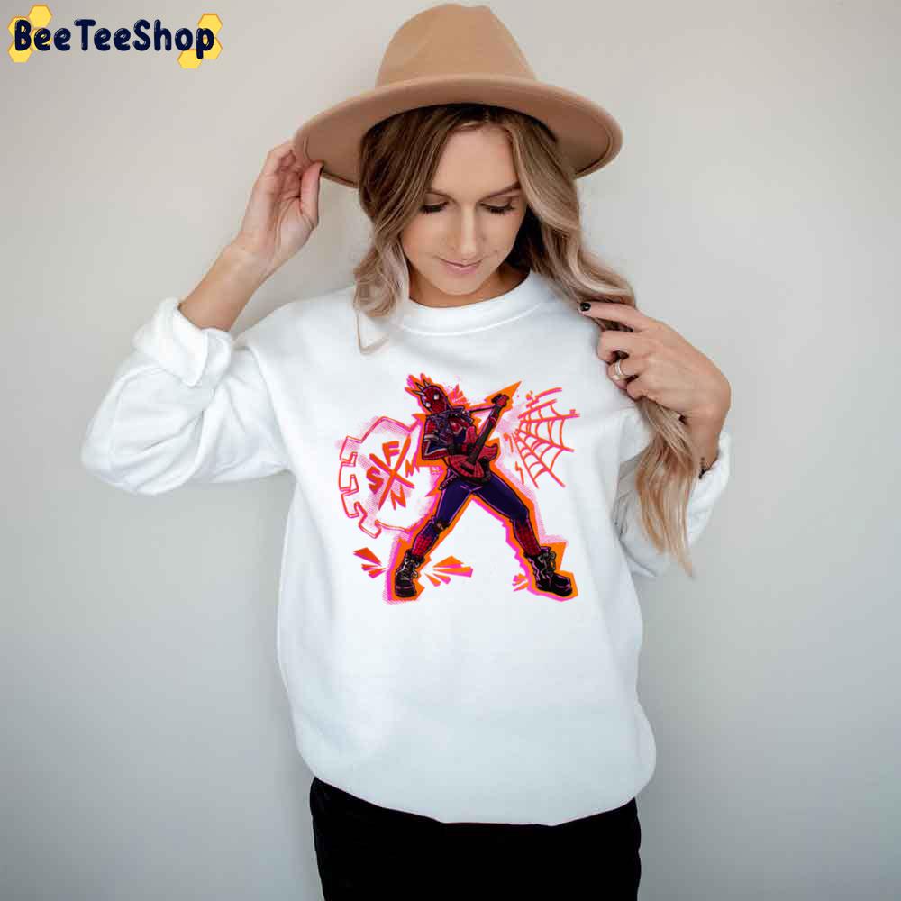 Punk Rock Spiderverse Movie Trending Unisex T-Shirt Punk Rock Spiderverse Movie Trending Unisex T-Shirt