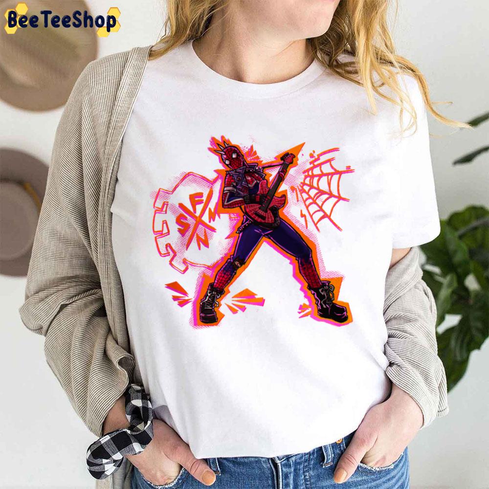 Punk Rock Spiderverse Movie Trending Unisex T-Shirt Punk Rock Spiderverse Movie Trending Unisex T-Shirt