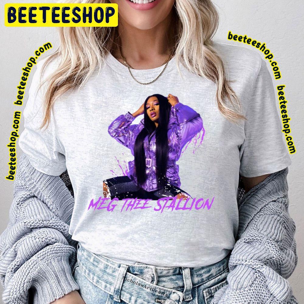 Purple Art Megan Thee Stallion Trending Unisex T-Shirt Purple Art Megan Thee Stallion Trending Unisex T-Shirt