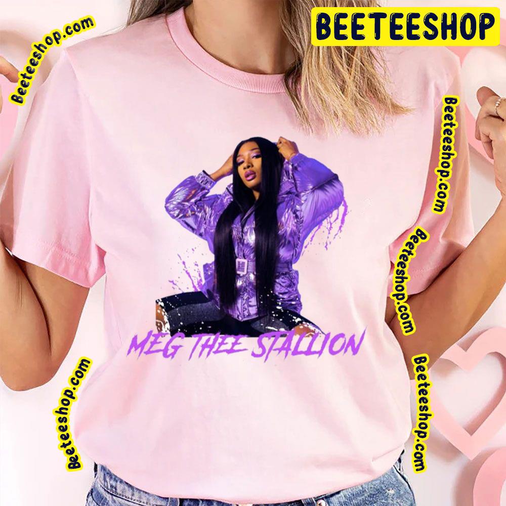 Purple Art Megan Thee Stallion Trending Unisex T-Shirt Purple Art Megan Thee Stallion Trending Unisex T-Shirt