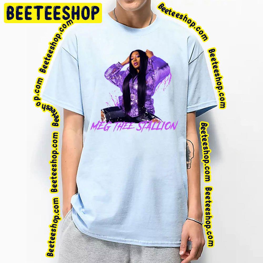 Purple Art Megan Thee Stallion Trending Unisex T-Shirt Purple Art Megan Thee Stallion Trending Unisex T-Shirt