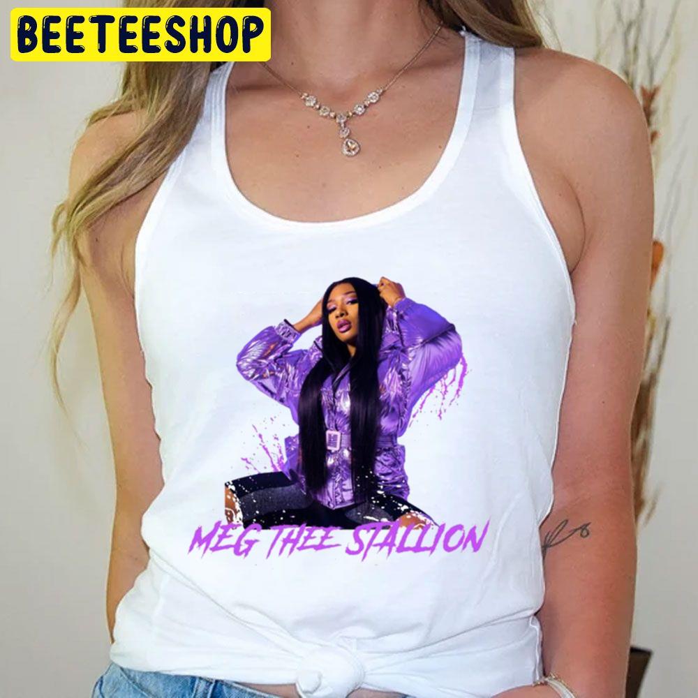 Purple Art Megan Thee Stallion Trending Unisex T-Shirt Purple Art Megan Thee Stallion Trending Unisex T-Shirt