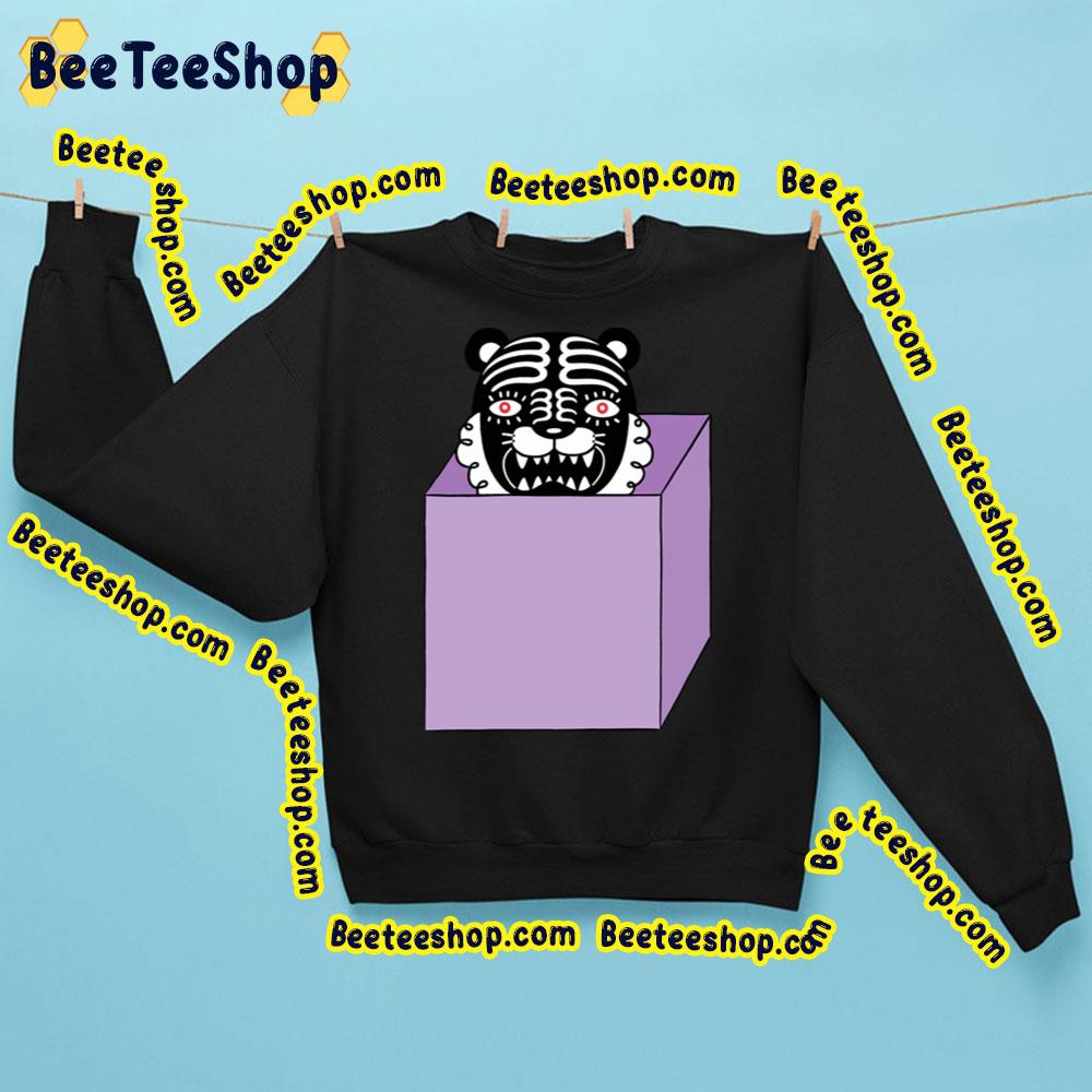 Purple Box Robot Cat Kuro Trending Unisex Sweatshirt Purple Box Robot Cat Kuro Trending Unisex Sweatshirt
