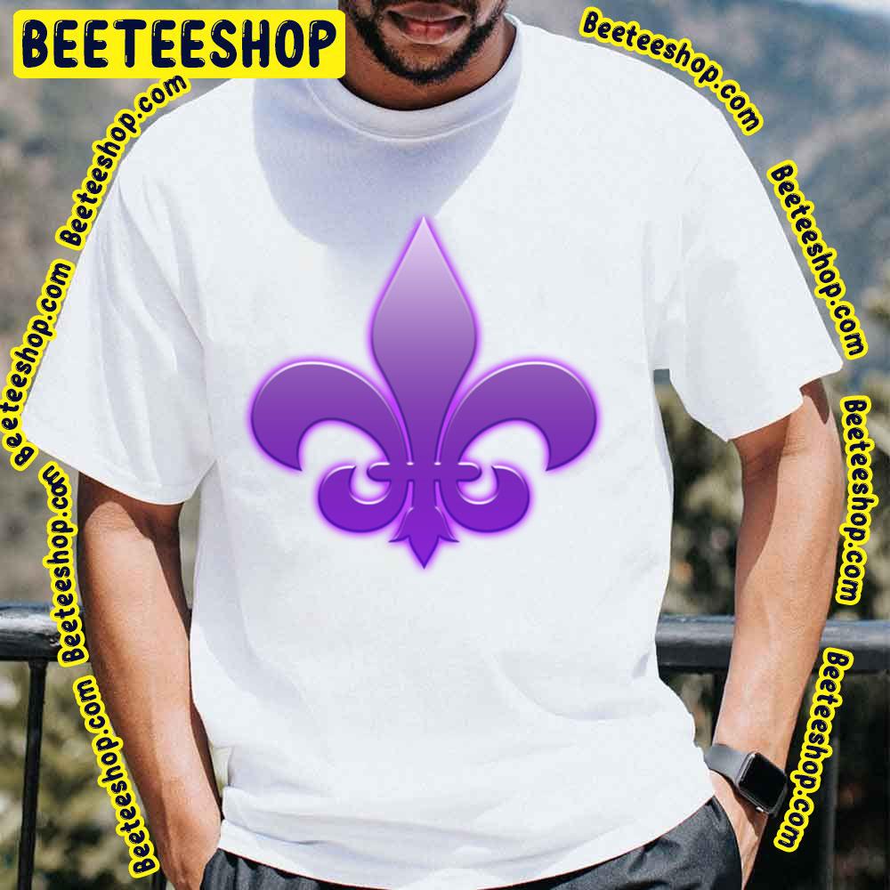 Purple Fleur De Lis Saints Row Trending Unisex T-Shirt Purple Fleur De Lis Saints Row Trending Unisex T-Shirt