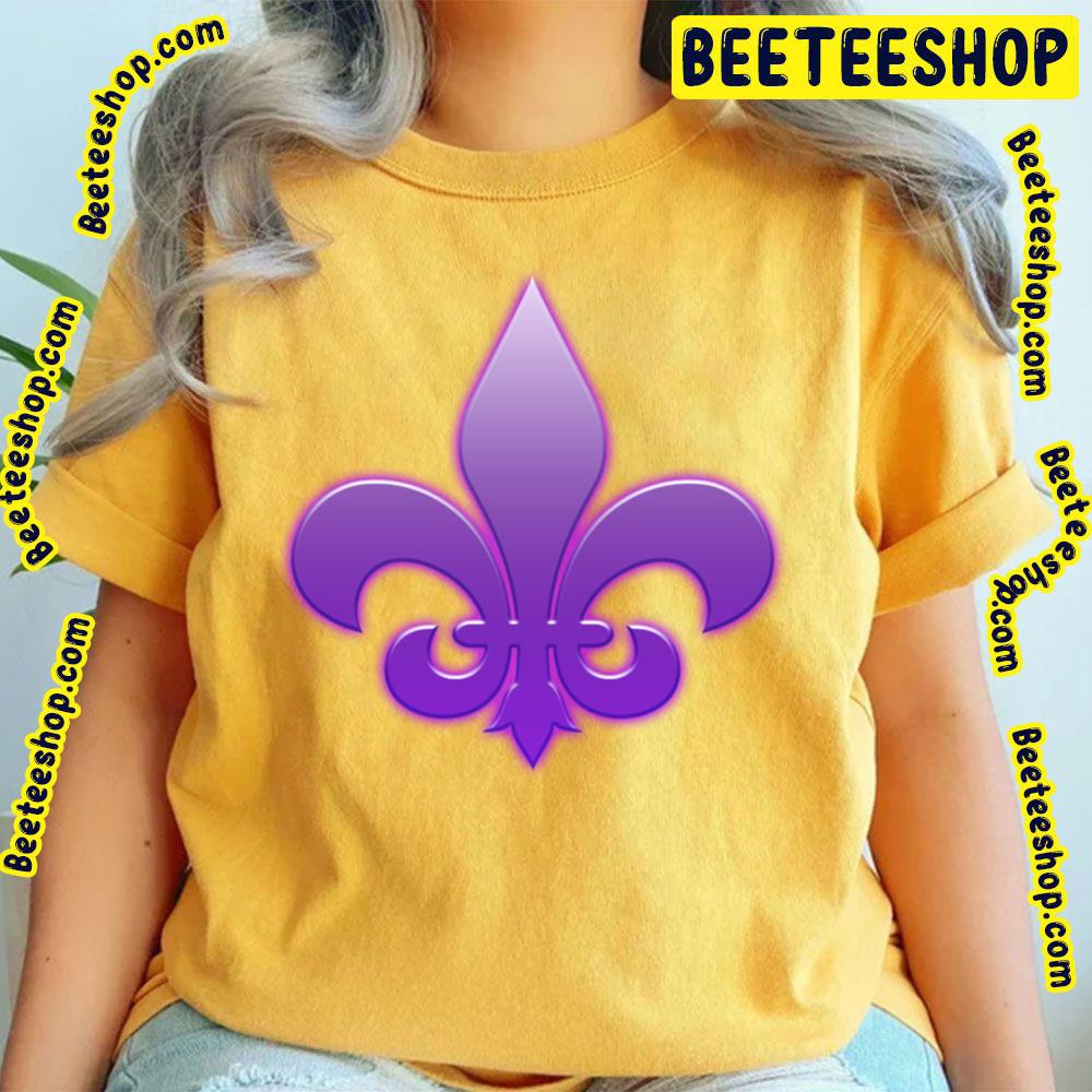 Purple Fleur De Lis Saints Row Trending Unisex T-Shirt Purple Fleur De Lis Saints Row Trending Unisex T-Shirt