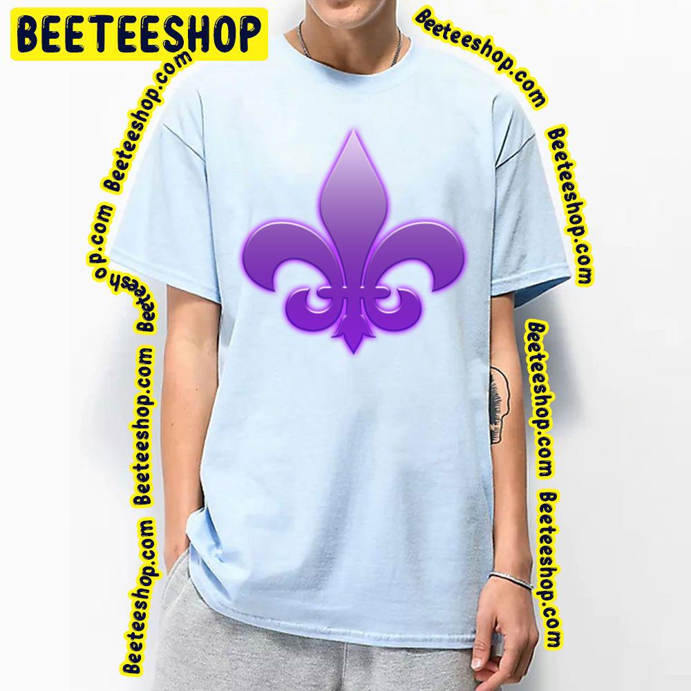 Purple Fleur De Lis Saints Row Trending Unisex T-Shirt Purple Fleur De Lis Saints Row Trending Unisex T-Shirt