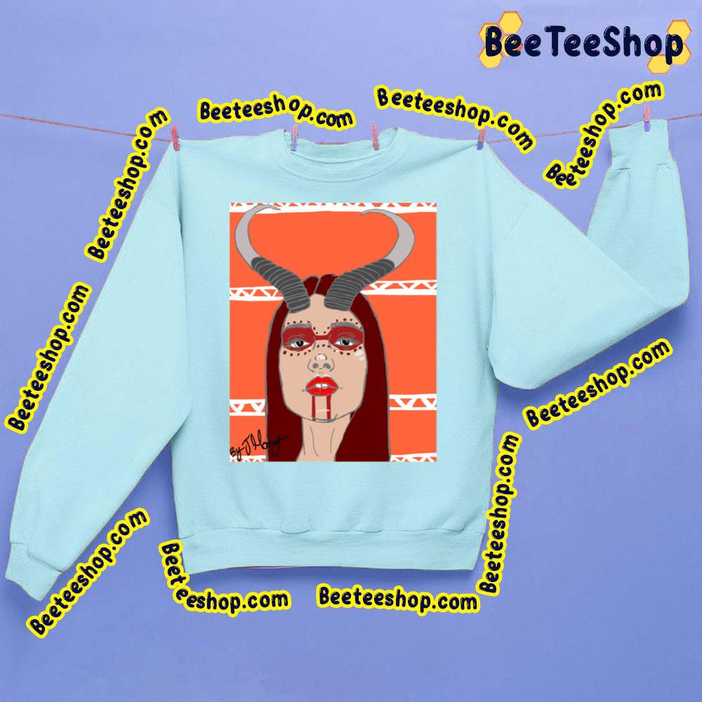Red Art Breath Long Devils' Line Trending Unisex Sweatshirt Red Art Breath Long Devils' Line Trending Unisex Sweatshirt