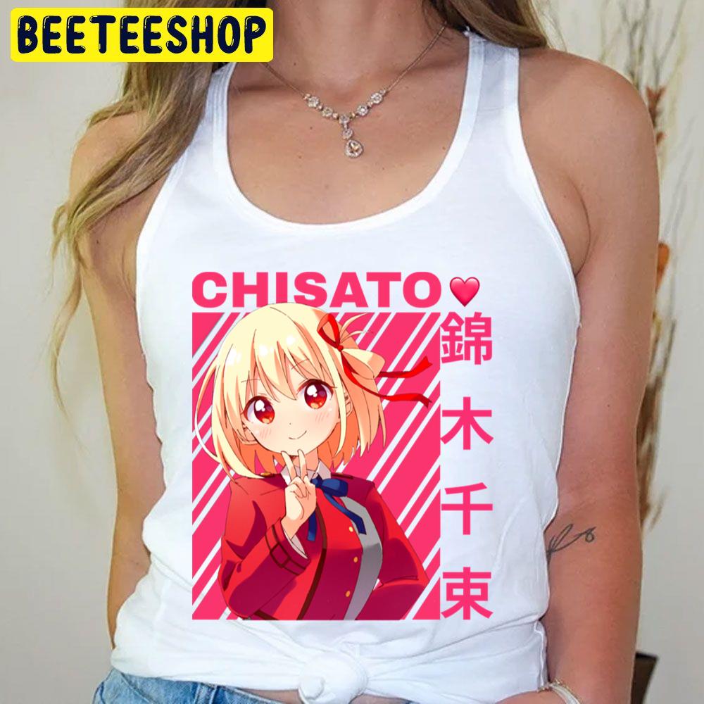 Red Art Chisato Nishikigi Sakura Gari Trending Unisex T-Shirt Red Art Chisato Nishikigi Sakura Gari Trending Unisex T-Shirt