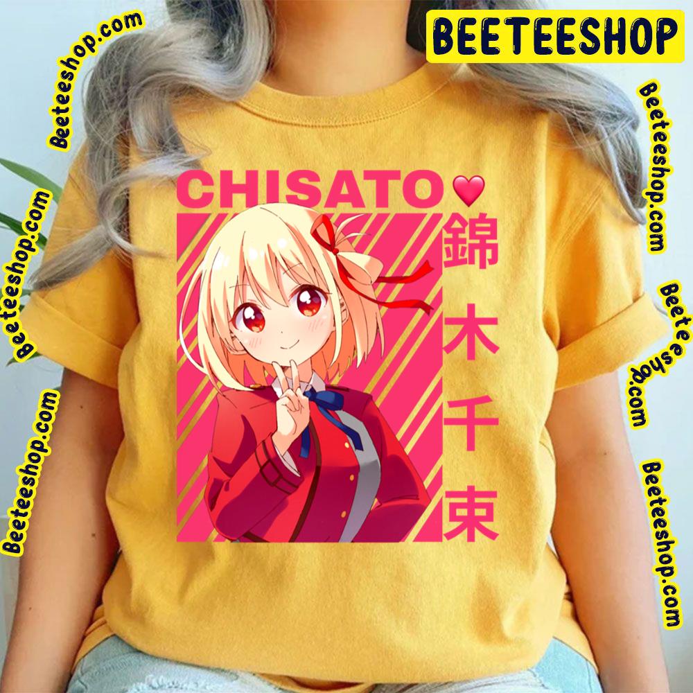 Red Art Chisato Nishikigi Sakura Gari Trending Unisex T-Shirt Red Art Chisato Nishikigi Sakura Gari Trending Unisex T-Shirt