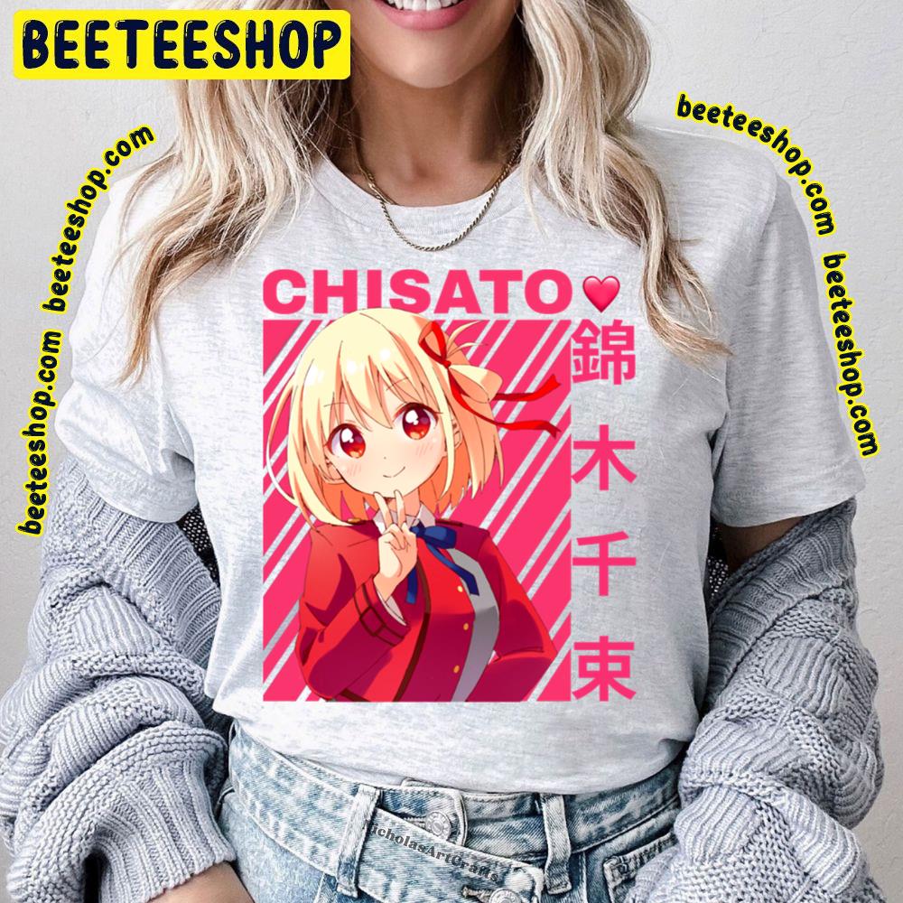 Red Art Chisato Nishikigi Sakura Gari Trending Unisex T-Shirt Red Art Chisato Nishikigi Sakura Gari Trending Unisex T-Shirt