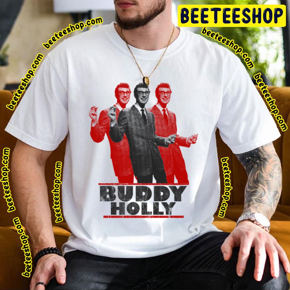 Red Black Art Finger Clicking Good Buddy Holly Trending Unisex T-Shirt Red Black Art Finger Clicking Good Buddy Holly Trending Unisex T-Shirt