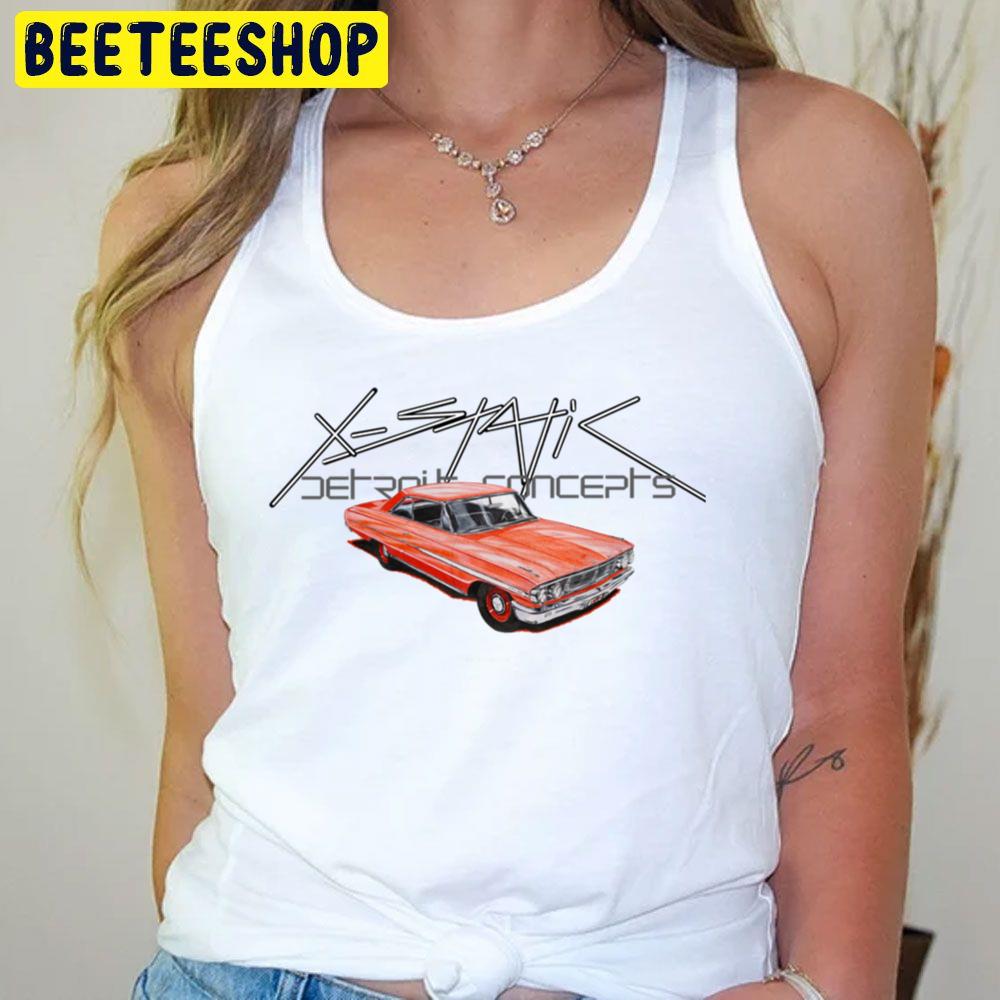 Red Car Ford Galaxie Static-X Trending Unisex T-Shirt Red Car Ford Galaxie Static-X Trending Unisex T-Shirt
