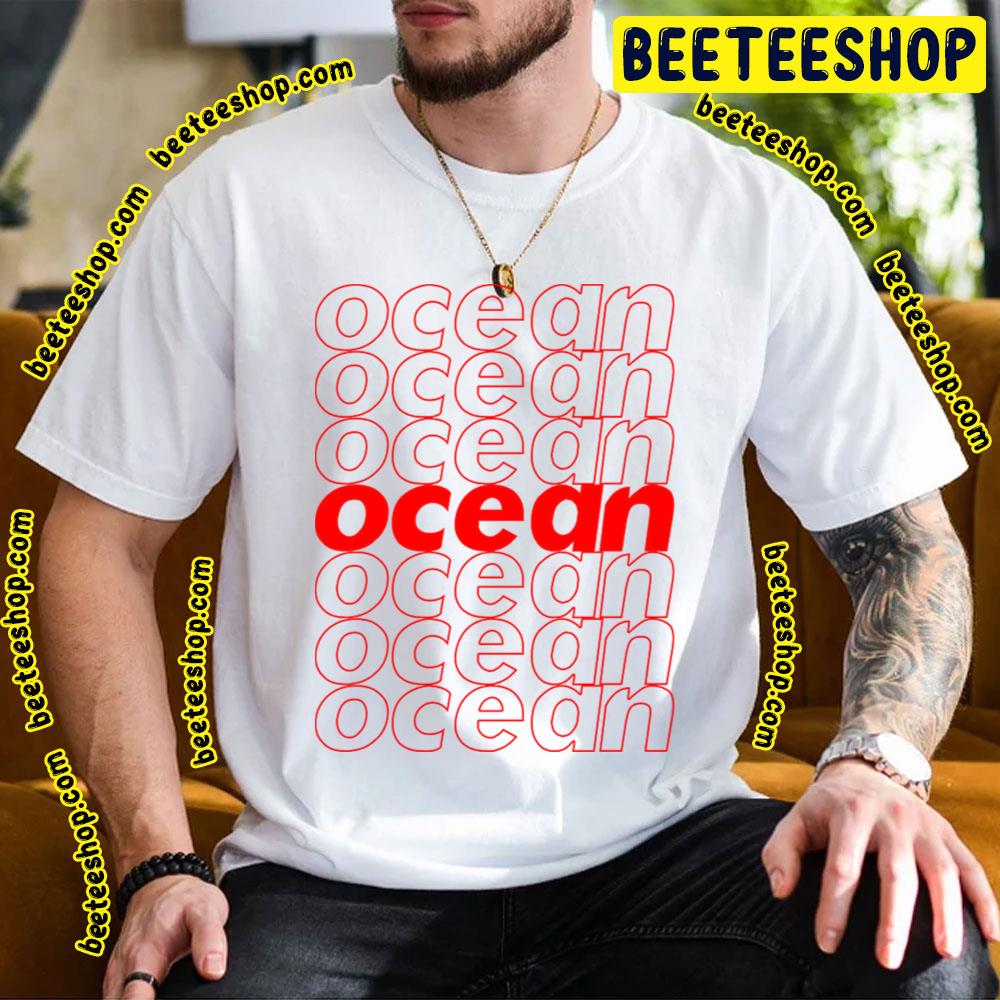 Red Text Frank Ocean Logo Trending Unisex T-Shirt Red Text Frank Ocean Logo Trending Unisex T-Shirt
