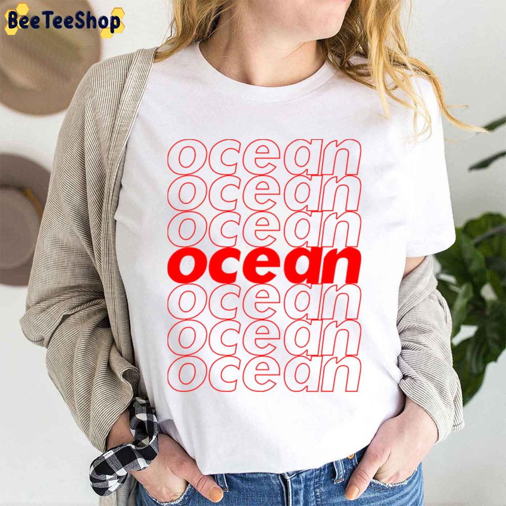 Red Text Frank Ocean Logo Trending Unisex T-Shirt Red Text Frank Ocean Logo Trending Unisex T-Shirt