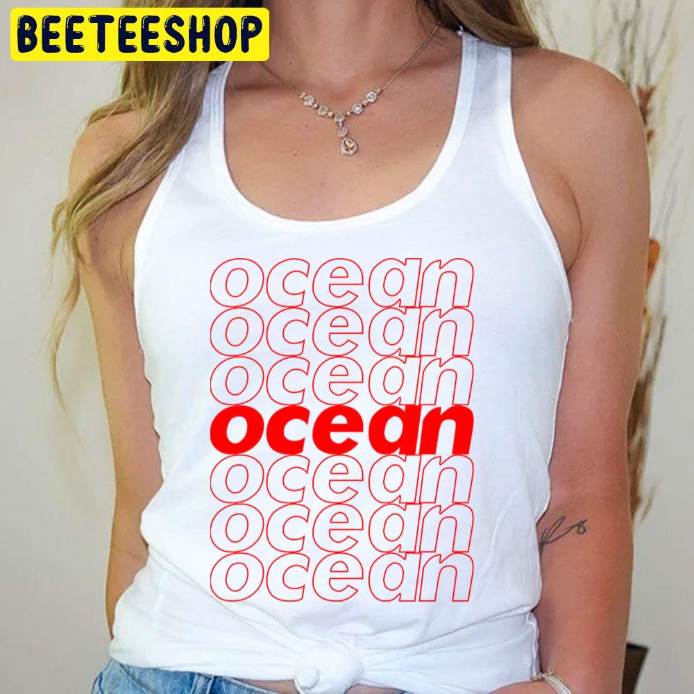 Red Text Frank Ocean Logo Trending Unisex T-Shirt Red Text Frank Ocean Logo Trending Unisex T-Shirt