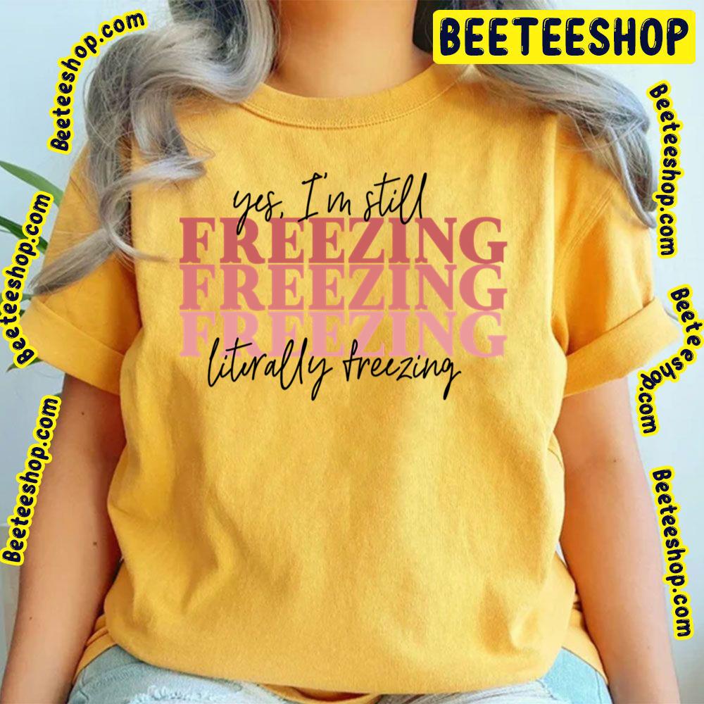 Red Text Freezing Logo Trending Unisex T-Shirt Red Text Freezing Logo Trending Unisex T-Shirt