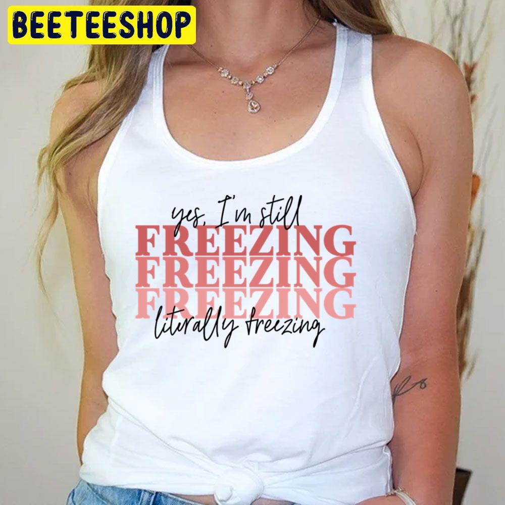 Red Text Freezing Logo Trending Unisex T-Shirt Red Text Freezing Logo Trending Unisex T-Shirt