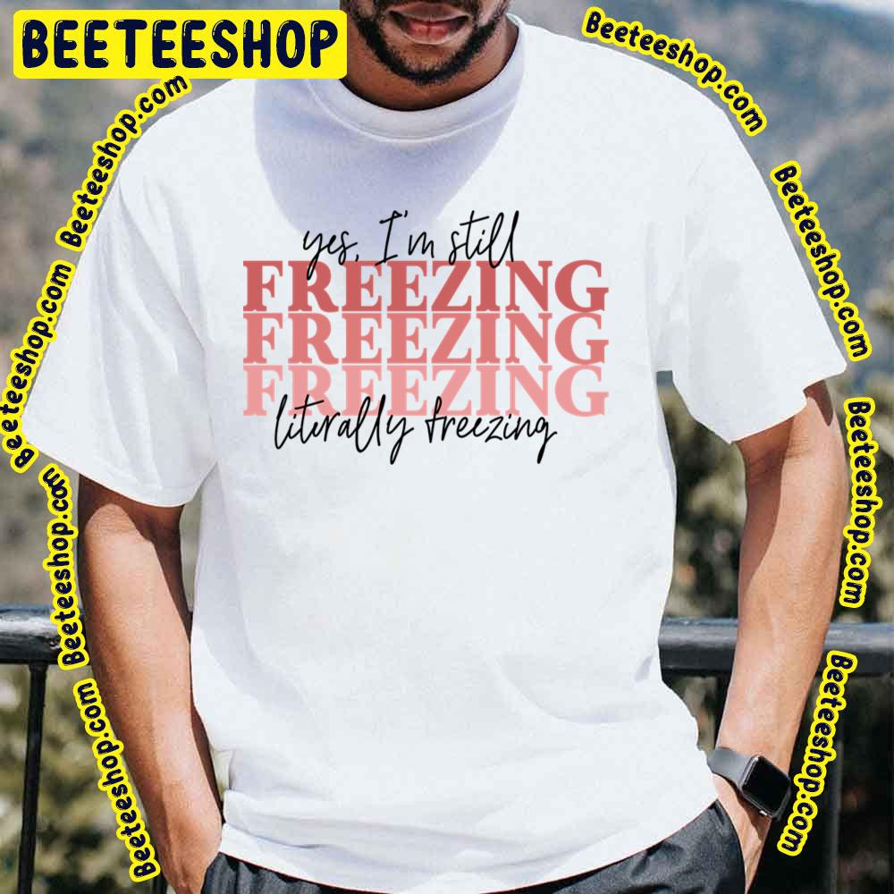 Red Text Freezing Logo Trending Unisex T-Shirt Red Text Freezing Logo Trending Unisex T-Shirt