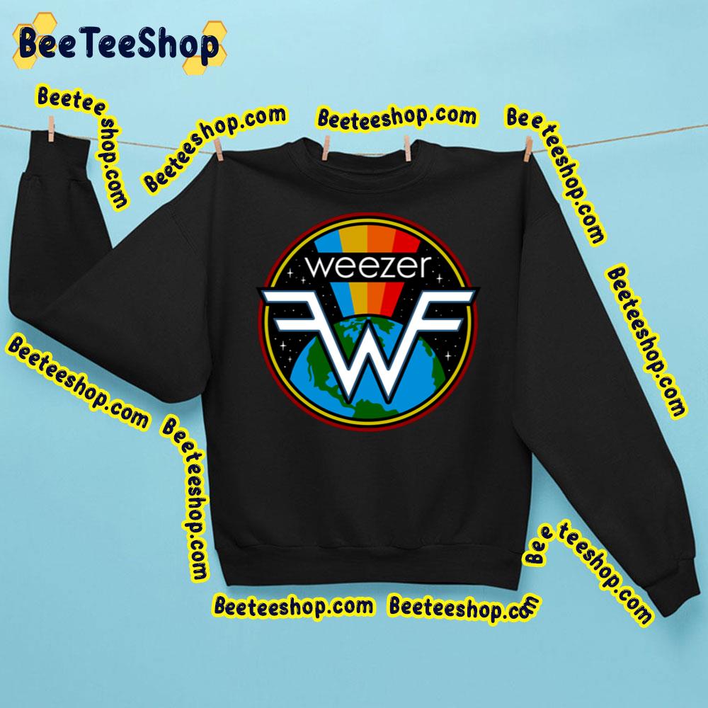 Retro Art Circle Weezer Logo Trending Unisex Sweatshirt Retro Art Circle Weezer Logo Trending Unisex Sweatshirt