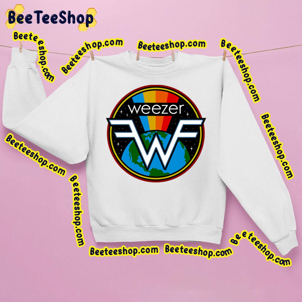 Retro Art Circle Weezer Logo Trending Unisex Sweatshirt Retro Art Circle Weezer Logo Trending Unisex Sweatshirt