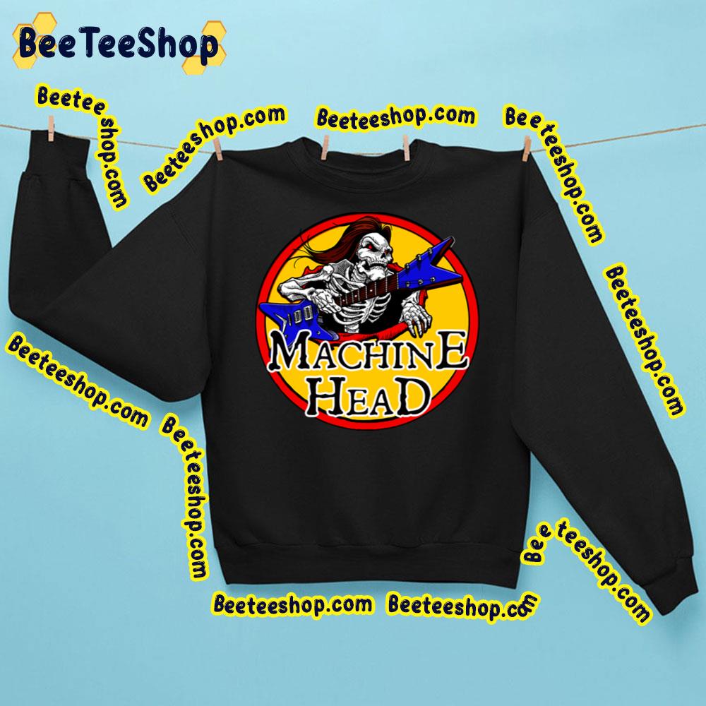 Retro Art Skull Guitar Machine Head Trending Unisex Sweatshirt Retro Art Skull Guitar Machine Head Trending Unisex Sweatshirt