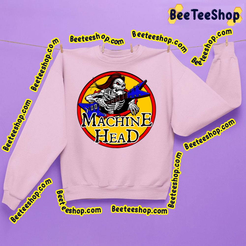 Retro Art Skull Guitar Machine Head Trending Unisex Sweatshirt Retro Art Skull Guitar Machine Head Trending Unisex Sweatshirt