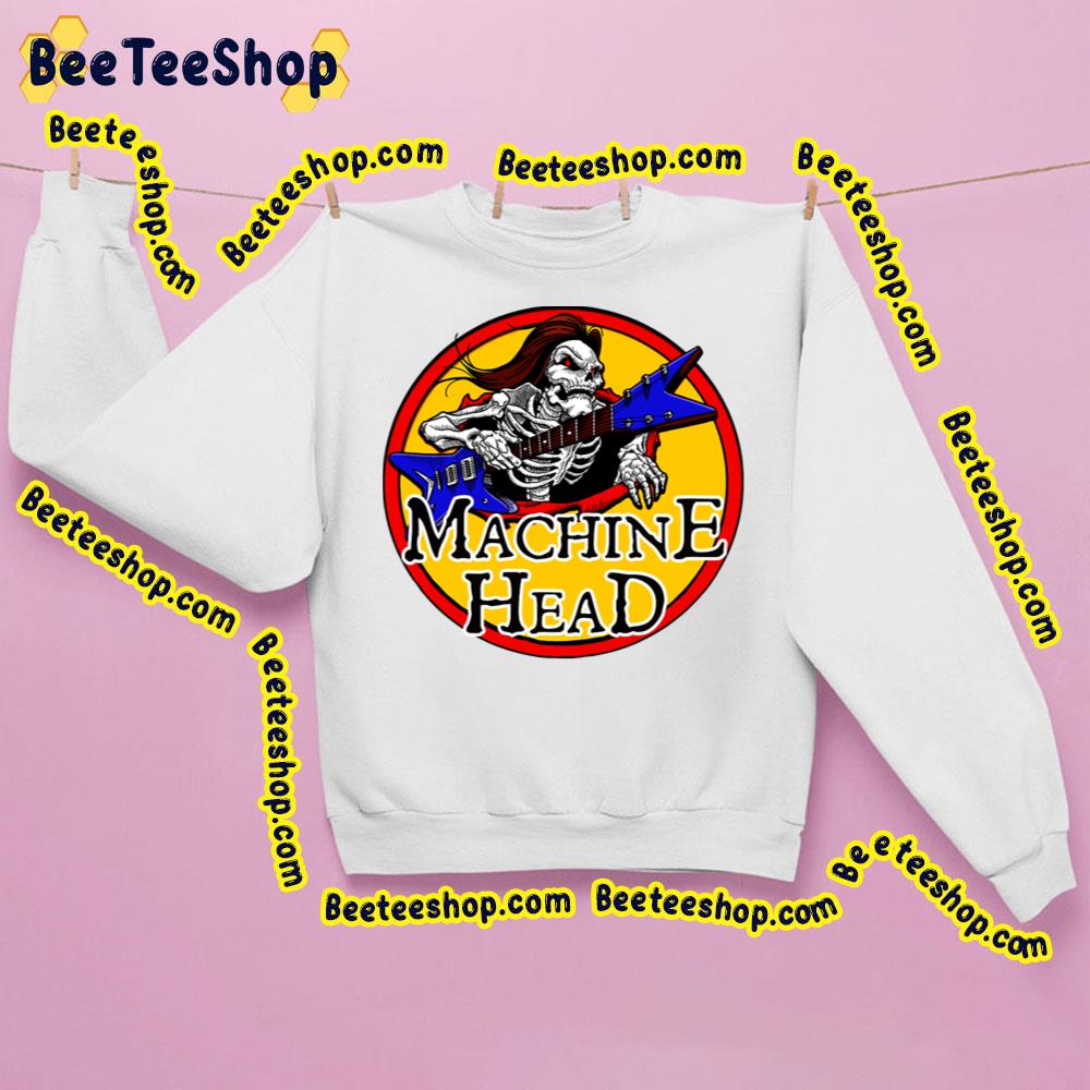 Retro Art Skull Guitar Machine Head Trending Unisex Sweatshirt Retro Art Skull Guitar Machine Head Trending Unisex Sweatshirt