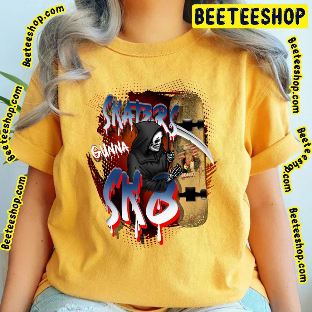 Retro Art Skull Skaters Gunna Trending Unisex T-Shirt Retro Art Skull Skaters Gunna Trending Unisex T-Shirt