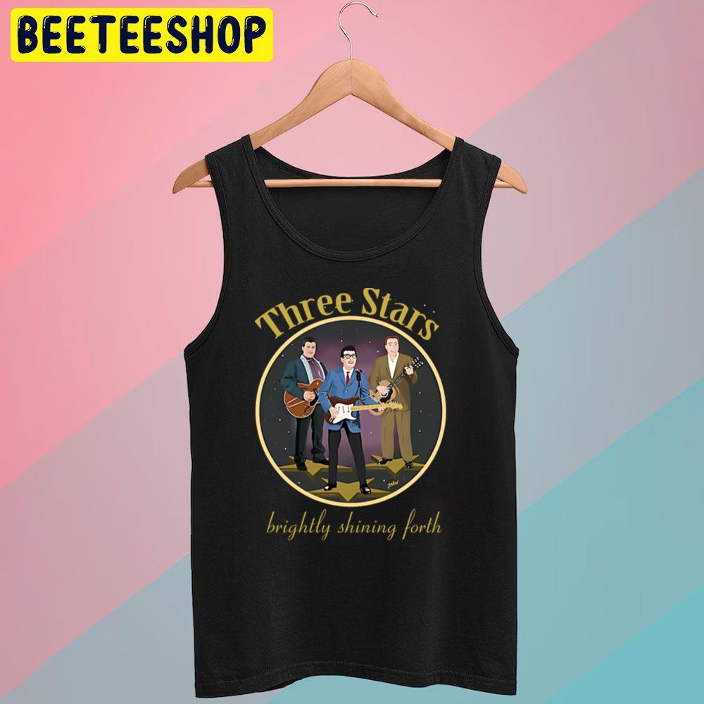Retro Art Three Stars Buddy Holly Trending Unisex T-Shirt Retro Art Three Stars Buddy Holly Trending Unisex T-Shirt