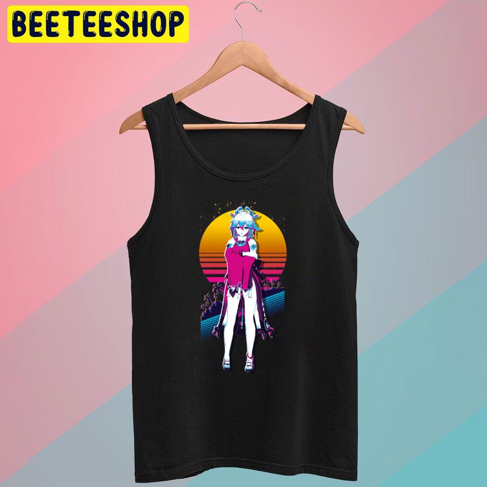 Retro Art Yae Genshin Miko Trending Unisex T-Shirt Retro Art Yae Genshin Miko Trending Unisex T-Shirt
