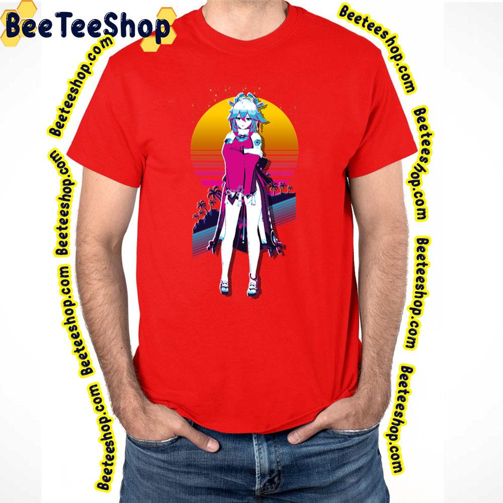 Retro Art Yae Genshin Miko Trending Unisex T-Shirt Retro Art Yae Genshin Miko Trending Unisex T-Shirt