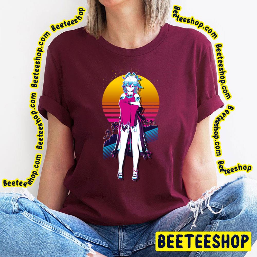 Retro Art Yae Genshin Miko Trending Unisex T-Shirt Retro Art Yae Genshin Miko Trending Unisex T-Shirt