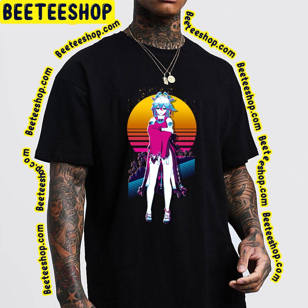 Retro Art Yae Genshin Miko Trending Unisex T-Shirt Retro Art Yae Genshin Miko Trending Unisex T-Shirt