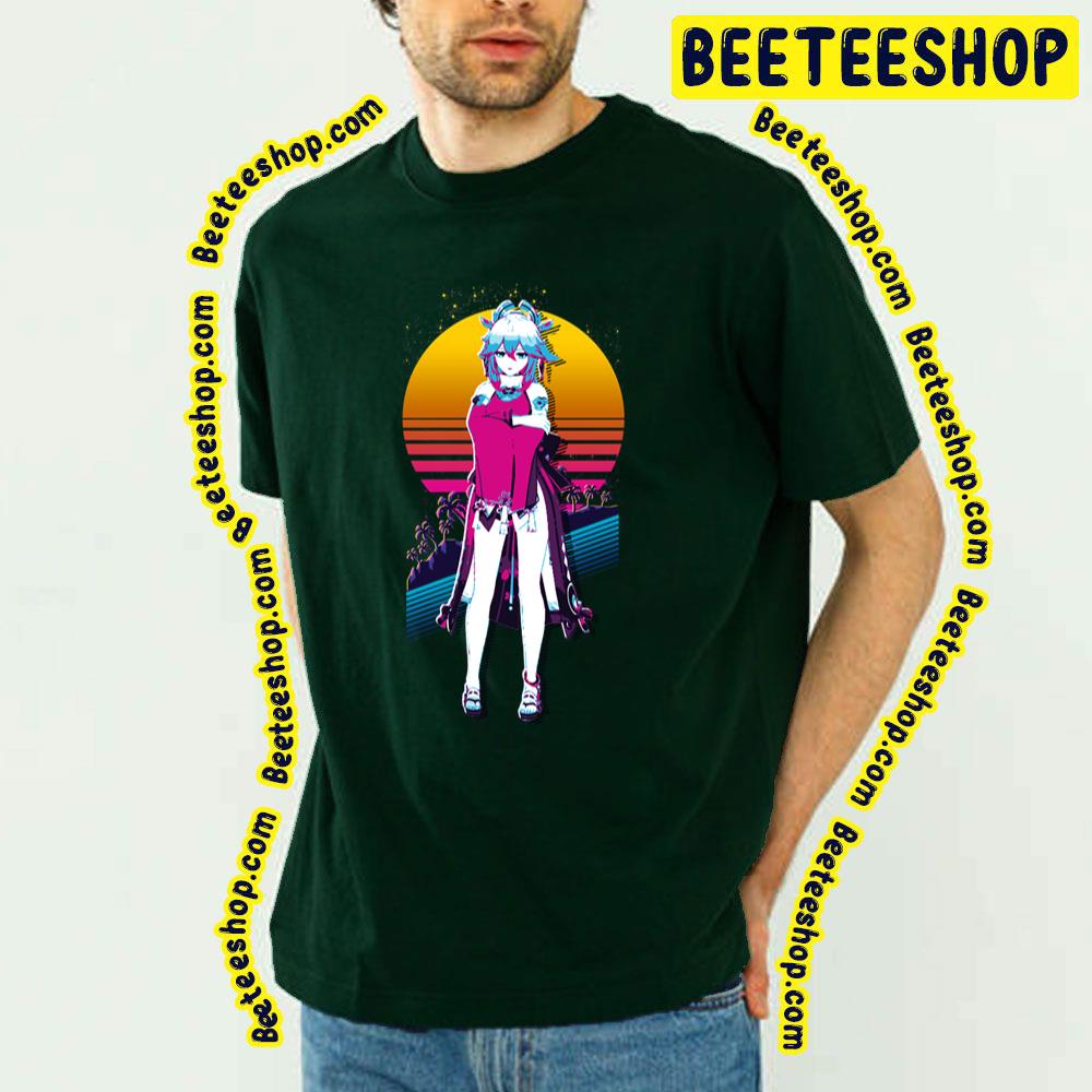 Retro Art Yae Genshin Miko Trending Unisex T-Shirt Retro Art Yae Genshin Miko Trending Unisex T-Shirt