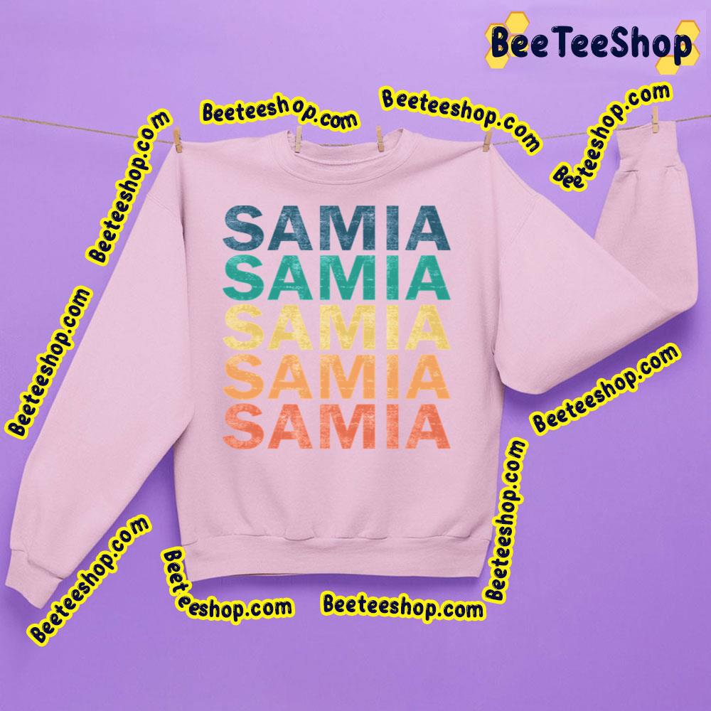 Retro Color Samia Logo Trending Unisex Sweatshirt Retro Color Samia Logo Trending Unisex Sweatshirt