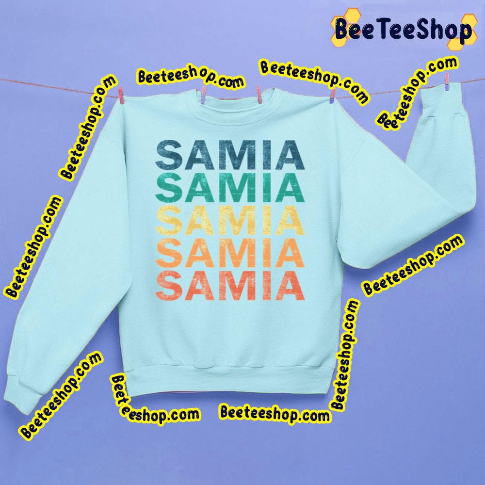Retro Color Samia Logo Trending Unisex Sweatshirt Retro Color Samia Logo Trending Unisex Sweatshirt
