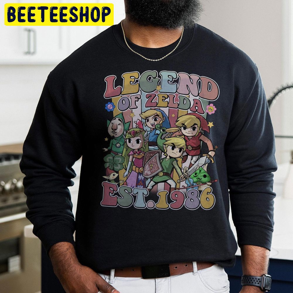 Retro Legend Of Zelda Est 1986 Vintage Zelda Korok Trending Unisex Sweatshirt Retro Legend Of Zelda Est 1986 Vintage Zelda Korok Trending Unisex Sweatshirt