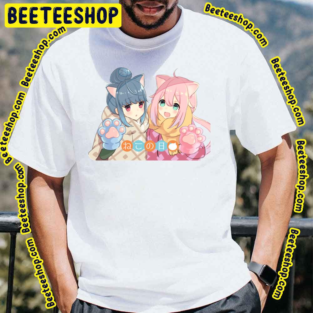 Rin And Nadeshiko Cat Girls Yuru Camp Trending Unisex T-Shirt Rin And Nadeshiko Cat Girls Yuru Camp Trending Unisex T-Shirt