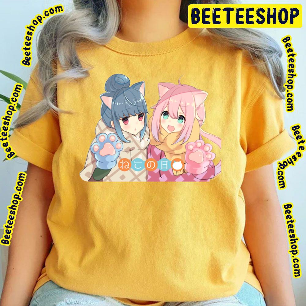 Rin And Nadeshiko Cat Girls Yuru Camp Trending Unisex T-Shirt Rin And Nadeshiko Cat Girls Yuru Camp Trending Unisex T-Shirt