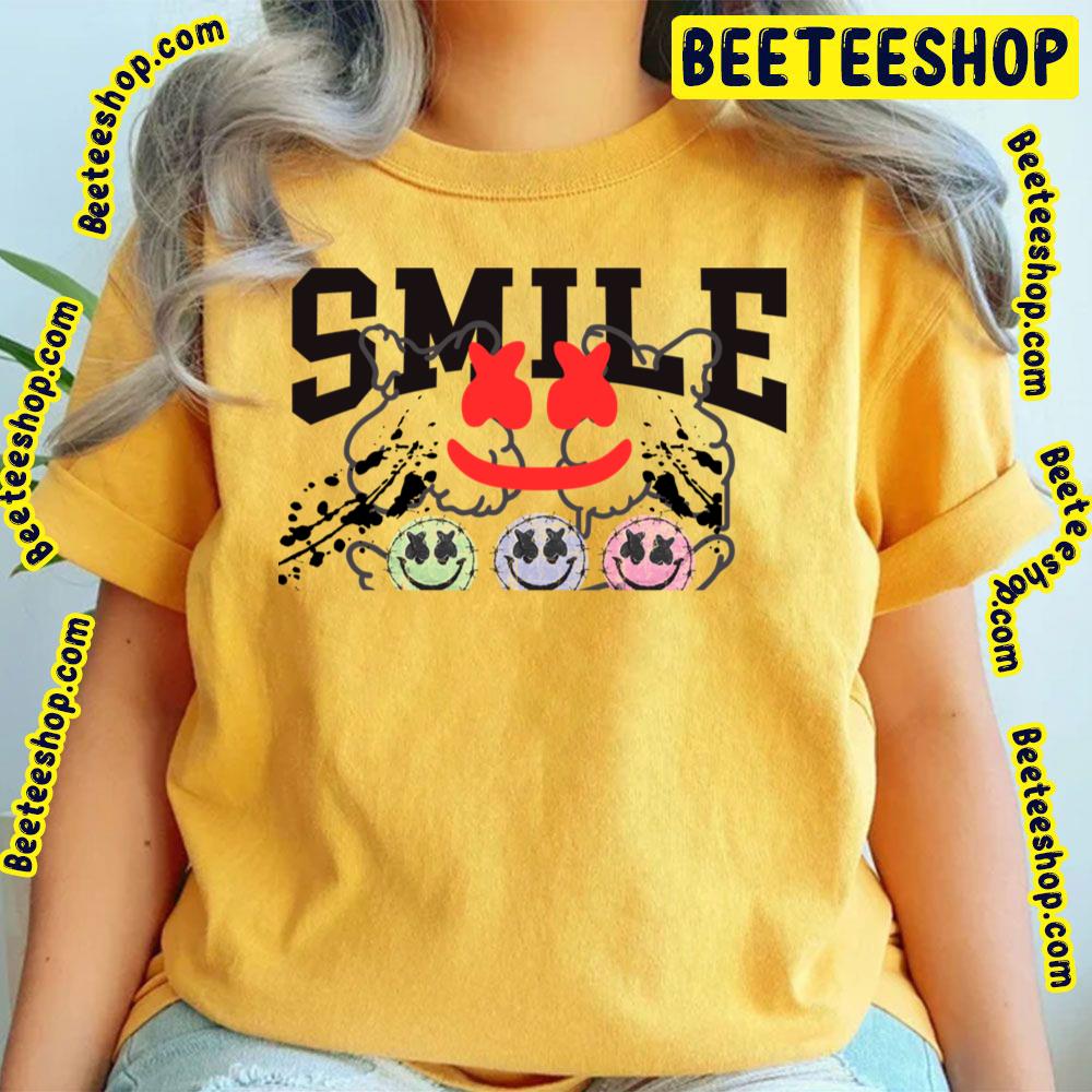 Smile Color Art Marshmello Trending Unisex T-Shirt Smile Color Art Marshmello Trending Unisex T-Shirt