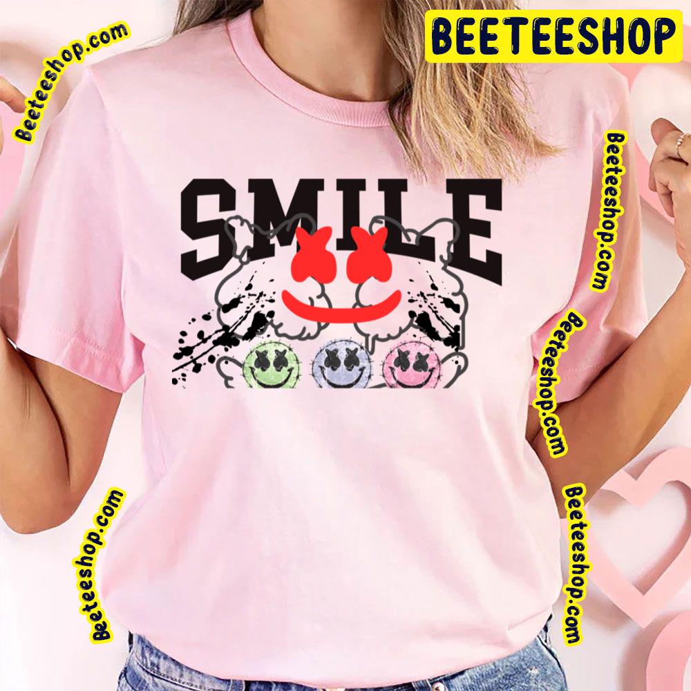 Smile Color Art Marshmello Trending Unisex T-Shirt Smile Color Art Marshmello Trending Unisex T-Shirt