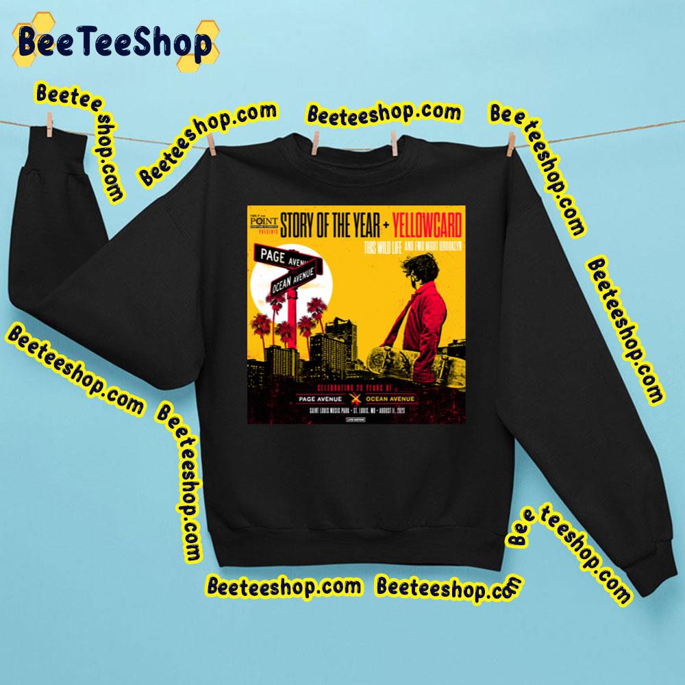 Story Of The Year + Yellowcard 2023 Trending Unisex Sweatshirt Story Of The Year + Yellowcard 2023 Trending Unisex Sweatshirt