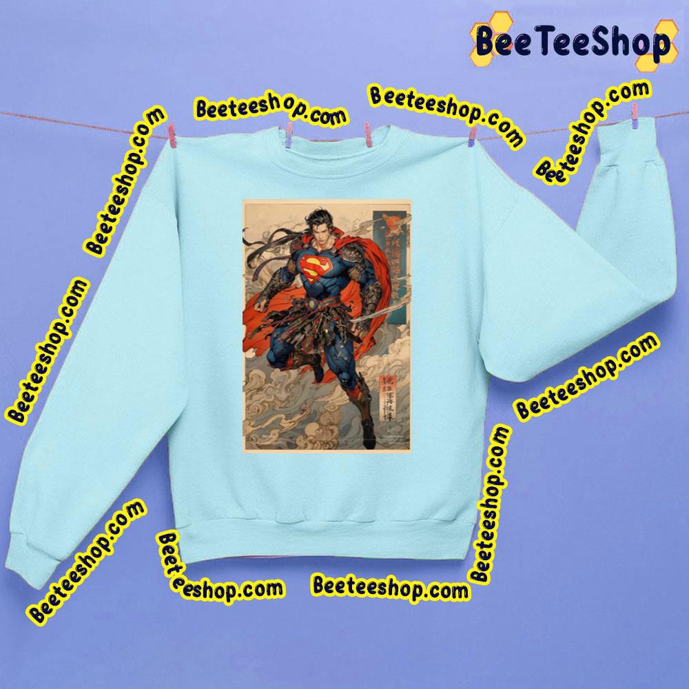 Superman Marvel Japanese Art Trending Unisex Sweatshirt Superman Marvel Japanese Art Trending Unisex Sweatshirt