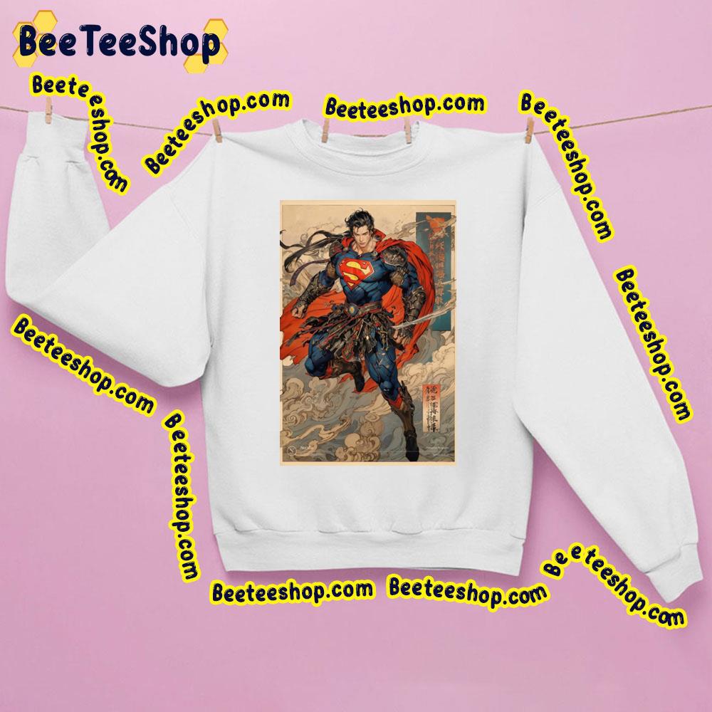 Superman Marvel Japanese Art Trending Unisex Sweatshirt Superman Marvel Japanese Art Trending Unisex Sweatshirt