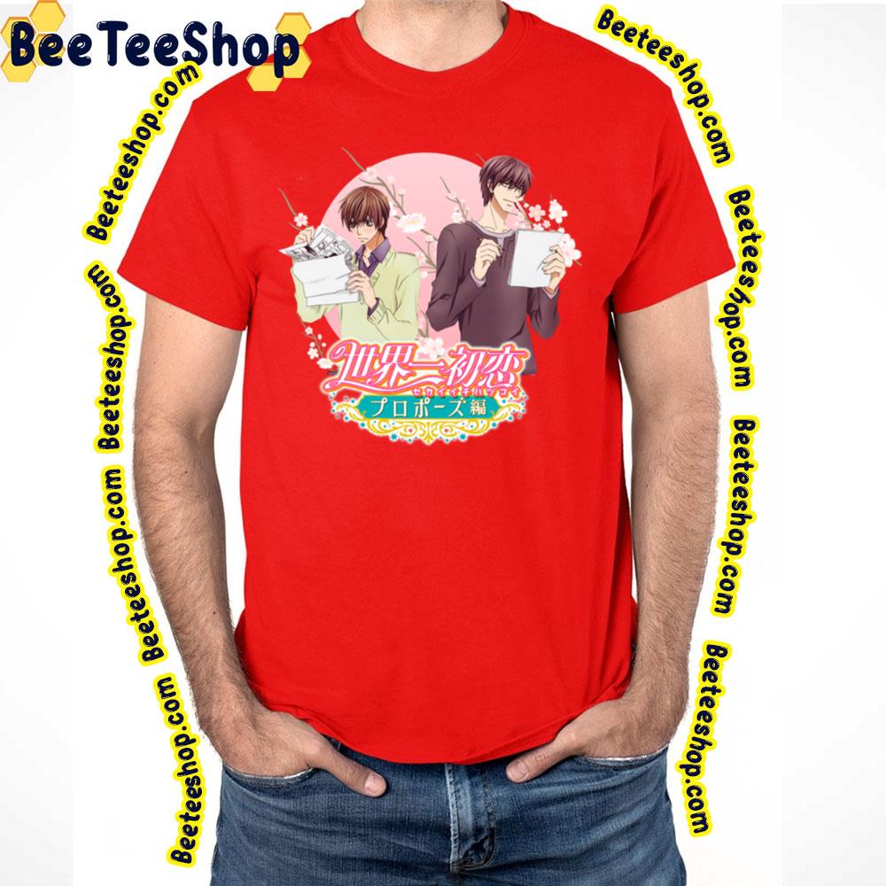 Takaritsu Sekaiichi Hatsukoi Trending Unisex T-Shirt Takaritsu Sekaiichi Hatsukoi Trending Unisex T-Shirt